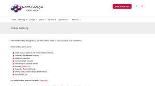 Online Banking – North Georgia Credit Union