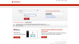 Sign in to Scotiabank Digital Banking Services - Scotia Rewards