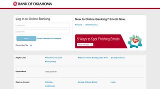 Bank of Oklahoma - Online Banking