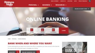 Online Banking | Oklahoma Fidelity Bank