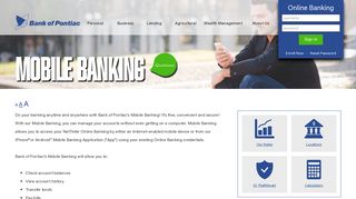 Mobile Banking - Bank of Pontiac
