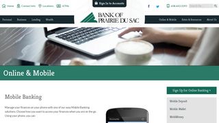 Mobile Banking - Bank of Prairie du Sac