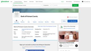Working at Bank of Putnam County | Glassdoor