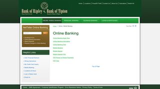 Online / Mobile Banking - Bank of Ripley