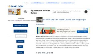 Bank of the San Juans Online Banking Login | Bank Login