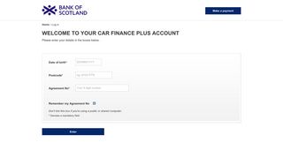 Bank of Scotland | Welcome to your Car Finance account