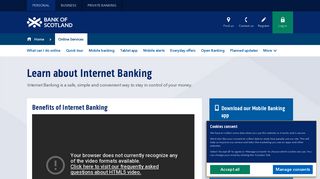 Bank of Scotland UK | About Internet Banking