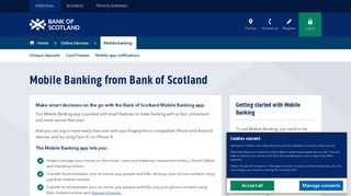 Bank of Scotland | About Online | Mobile Banking