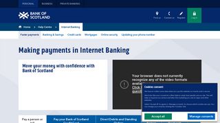 Bank of Scotland | Online Banking Help | Faster Payments
