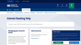 Bank of Scotland | Help Centre | Internet Banking