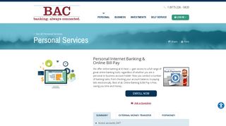 Online Banking & Bill Pay | BAC Community Bank | East Contra Costa ...