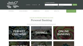 Personal Banking | Checking and Savings ... - Bank of Tennessee