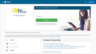 The Bank of Tescott: Login, Bill Pay, Customer Service and Care Sign-In