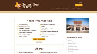 Login - Business Bank of Texas