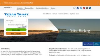 Online Banking with Texas Trust :: Texas Trust Credit Union