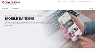 Mobile Banking - Bank of Texas