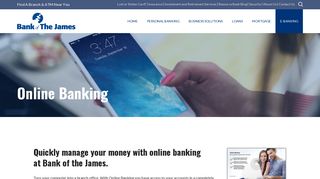 Online Banking for personal banking transactions - Bank of the James