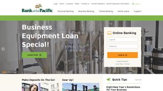 Bank of the Pacific Home Page
