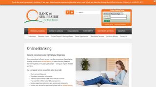 Bank Online | Bank of Sun Prairie