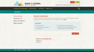 Online Banking | Bank of the Sierra