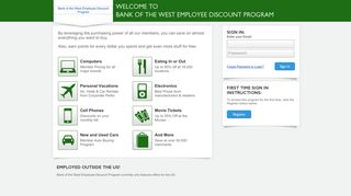 Bank of the West Employee Discount Program