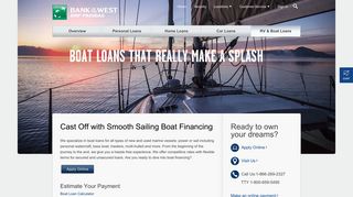 Boat Loans | Boat Loans Rates | Bank of the West