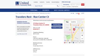 United Community Bank | Travelers Rest, SC | Roe Center Ct Branch