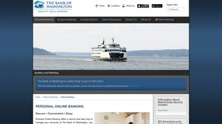 Online Banking - The Bank of Washington