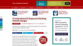 25 Inspirational & Responsive Banking Website Designs