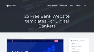 25 Free Bank Website Templates For Digital Bankers - uiCookies