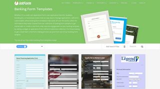Banking Forms - Form Templates | JotForm