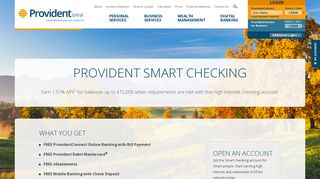 Free Smart Checking Account | Provident Bank NJ - PA