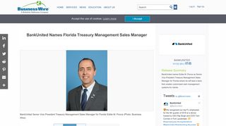BankUnited Names Florida Treasury Management Sales Manager ...