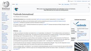 Vanbreda International - Wikipedia