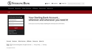Login - Sterling Bank