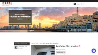 Bank Yahav - ATM - Jerusalem | ATM | The official website for tourist ...