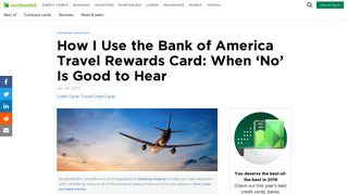 How I Use the BankAmericard Travel Rewards Card - NerdWallet