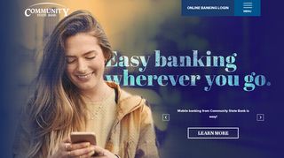 Community State Bank: Homepage
