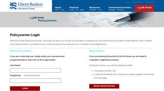 Liberty Bankers Life | Policyowner's Portal