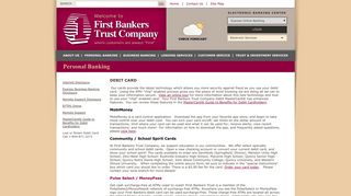 Checking Account Debit Cards from First Bankers Trust