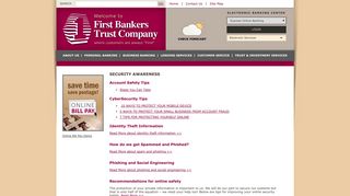 Bank Fraud and Security Alerts | First Bankers Trust