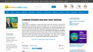 career power online test series - Bankers Adda
