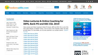 Video Lectures & Online Coaching for IBPS, Bank PO ... - Bankers Adda