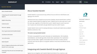 Swedish BankID – Signicat Developer