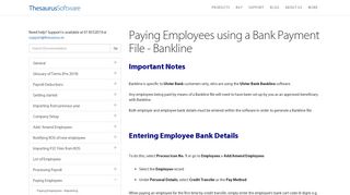 Paying Employees using a Bank Payment File - Bankline ...