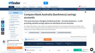 Compare Bank Australia (bankmecu) savings accounts | finder.com.au