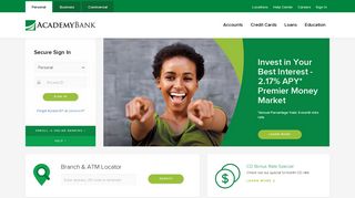 Academy Bank - Personal Banking | Academy Bank