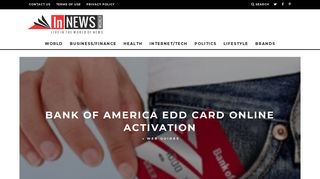 Bank Of America EDD Card Online Activation - In NewsWeekly
