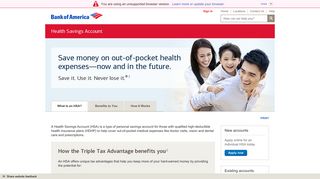 Health Savings Account - Bank of America