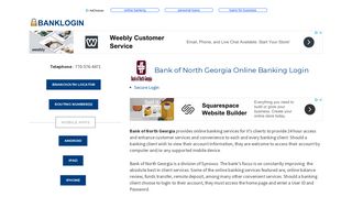 Bank of North Georgia Online Banking Login | Bank Login